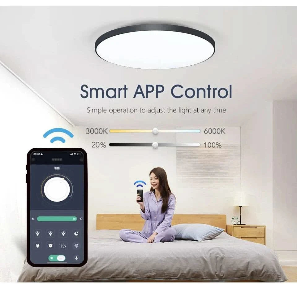 Smart Dimmable LED Ceiling Lamp - Futura's Studio