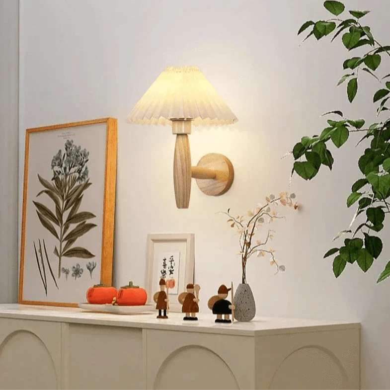 japanese wall sconce -wood Futura's Studio scenario