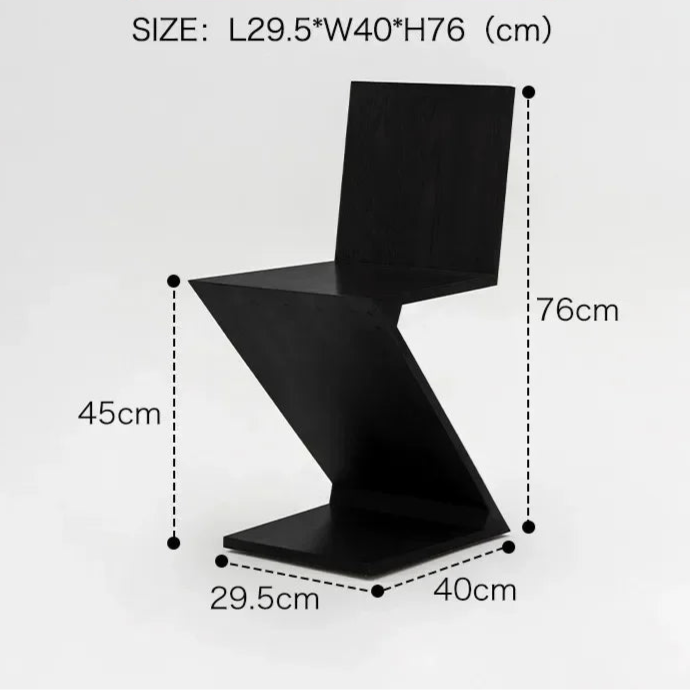 Forma™ – Z-Shaped Wood Dining Chair