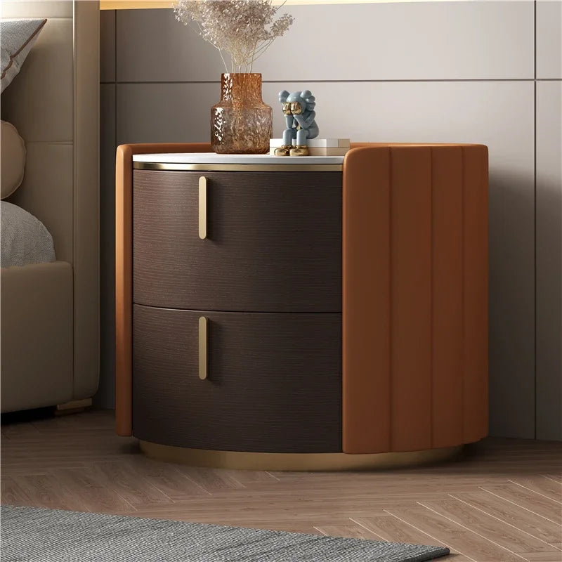 Forma™ – Round Wood Nightstand
