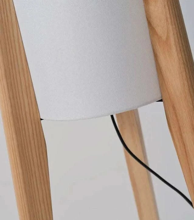 Wabi-Sabi Solid wood floor lamp - Futura's Studio close image