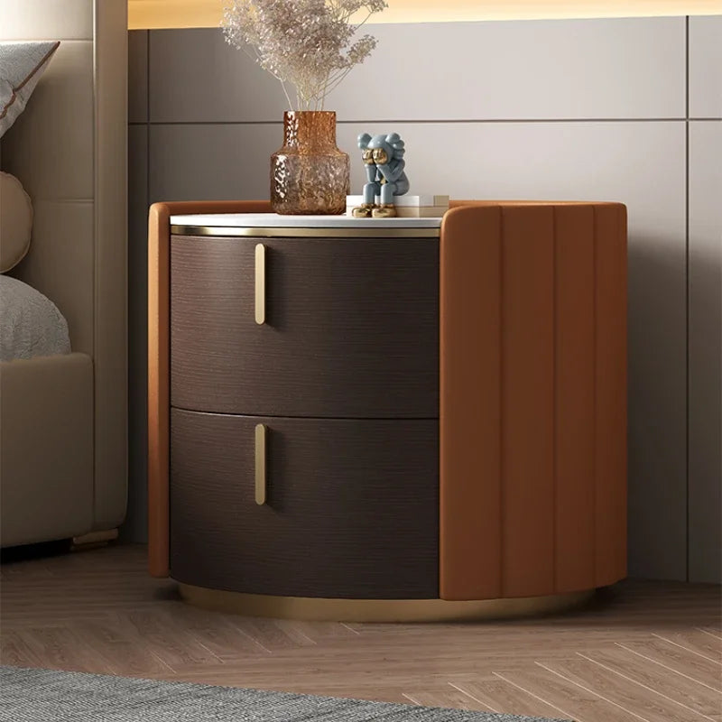 Forma™ – Round Wood Nightstand