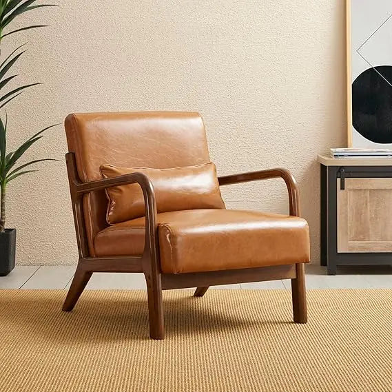 Velora™ – Walnut Frame Reading Chair