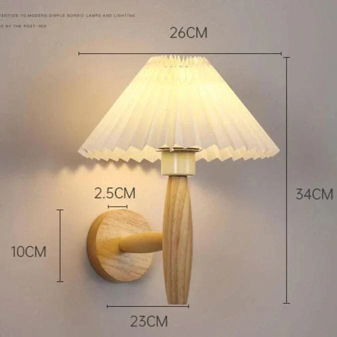 japanese wall sconce -wood Futura's Studio size