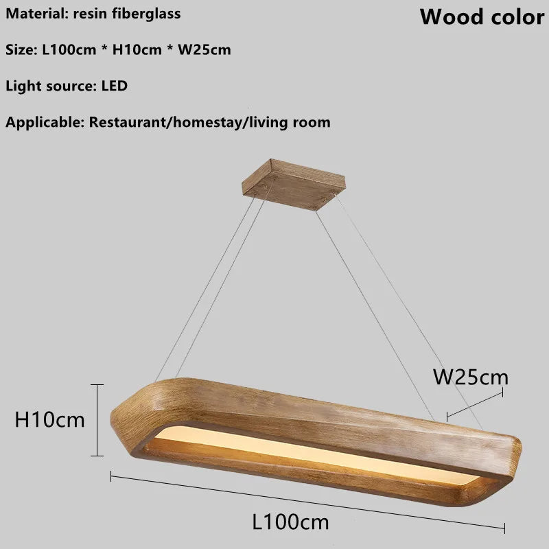 wood pendant light-details