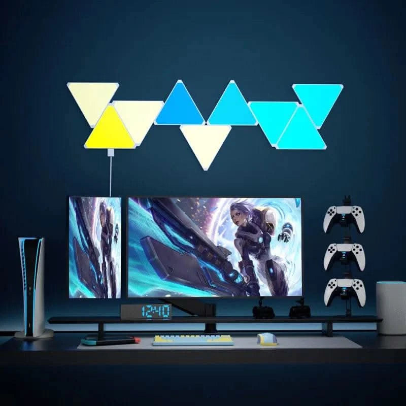 triangle wall lights-scenario