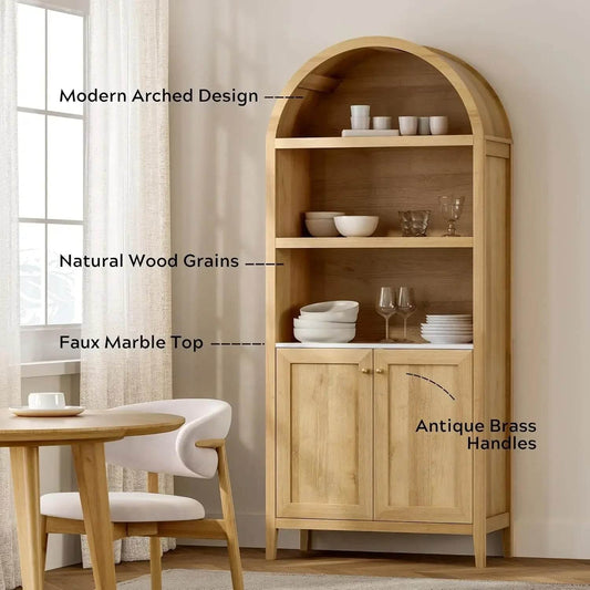 Arched Farmhouse Bookcase - Futura’s Studio