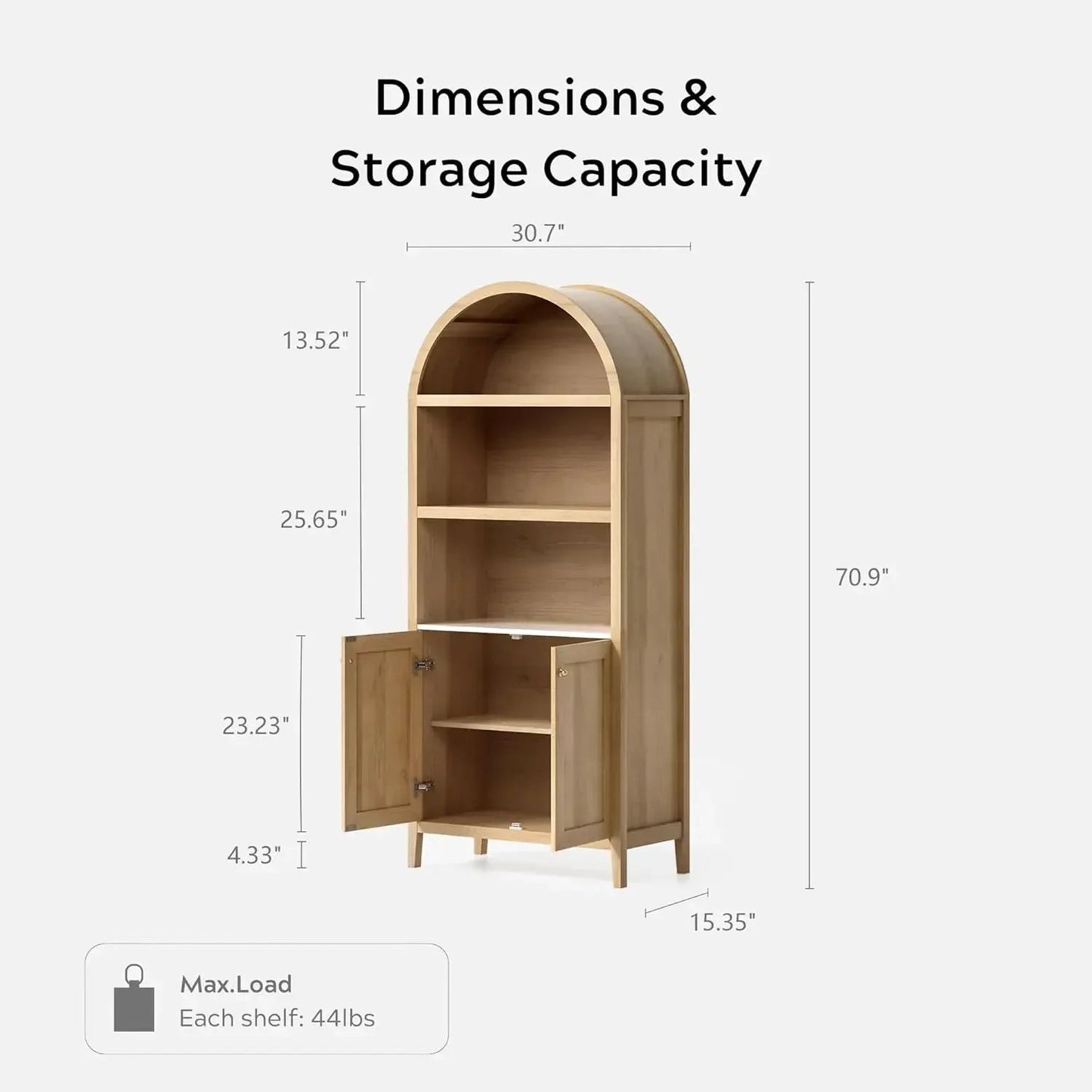 Arched Farmhouse Bookcase - Buy Online at Futura’s Studio