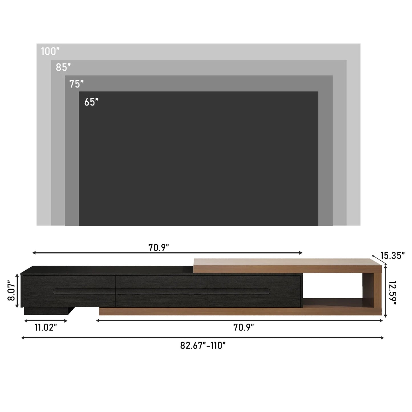 Arden Extendable TV Stand - Buy Online at Futura’s Studio