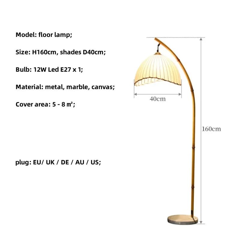 Bamboo Shade Floor Lamp - Buy Online at Futura’s Studio