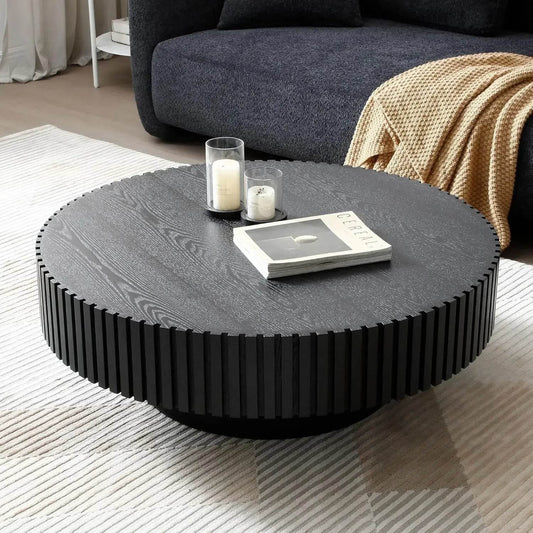Forma Walnut Pedestal Coffee Table - Futura’s Studio