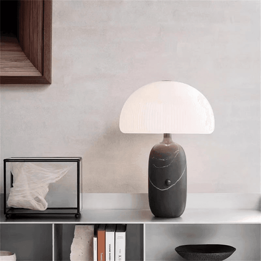 Forma White Marble Desk Lamp - Futura’s Studio
