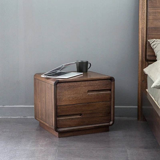 Hinoki Black Walnut Bedside Cabinet - Futura’s Studio