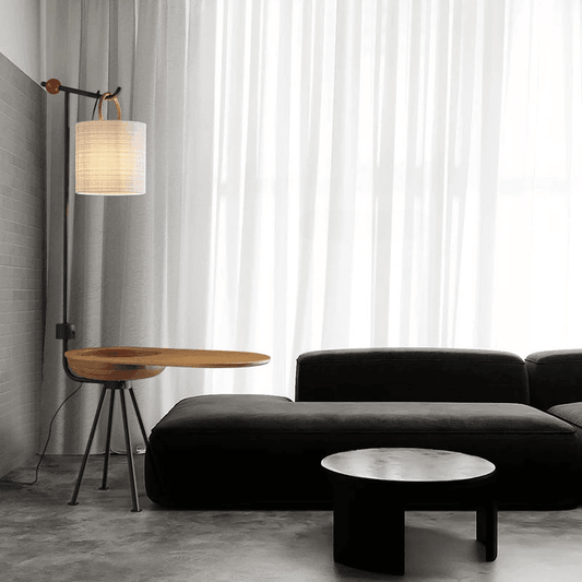 Hinoki Multifunctional Lamp Stand with Table - Futura’s Studio