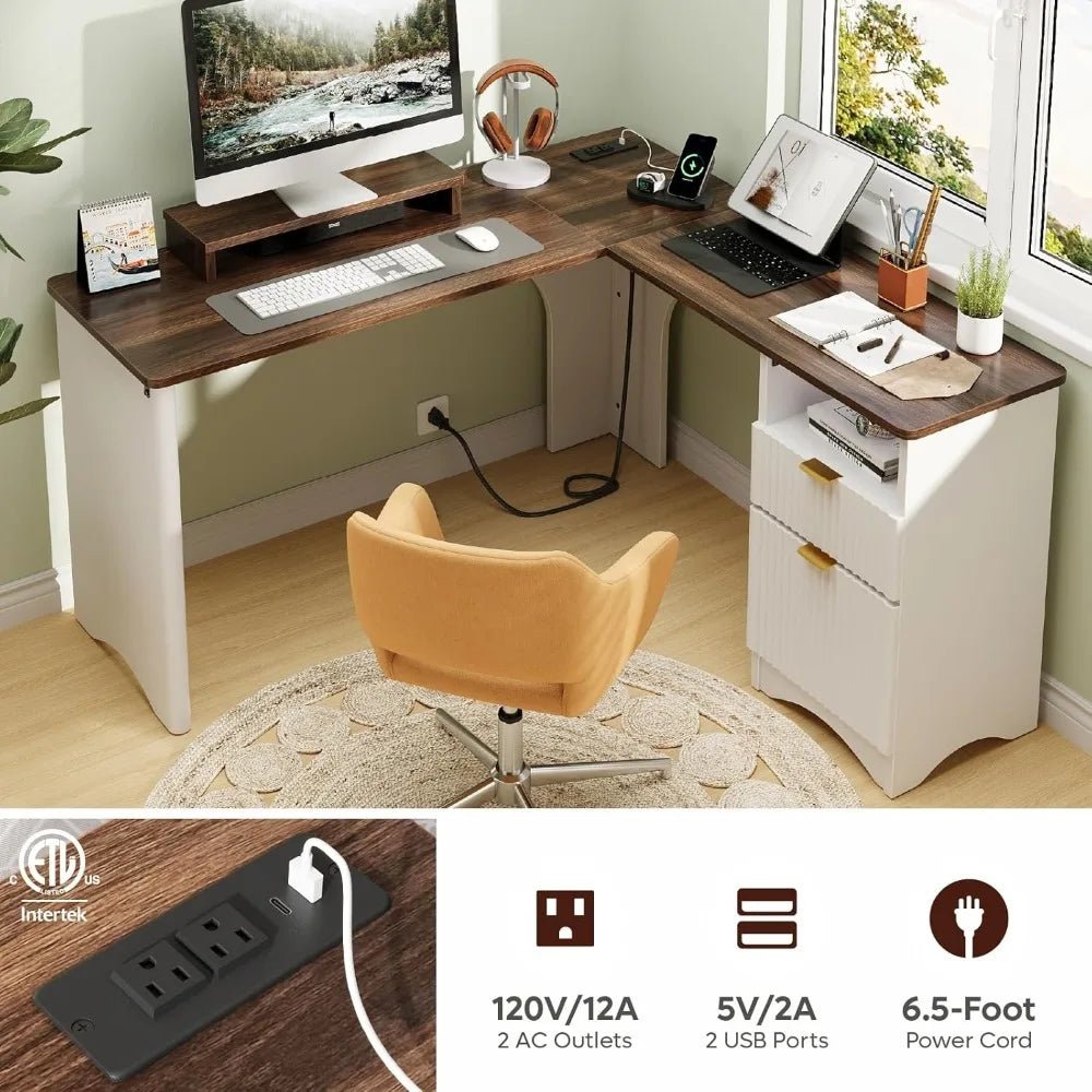 LiftTop Charging Corner Extendable Desk - Buy Online at Futura’s Studio
