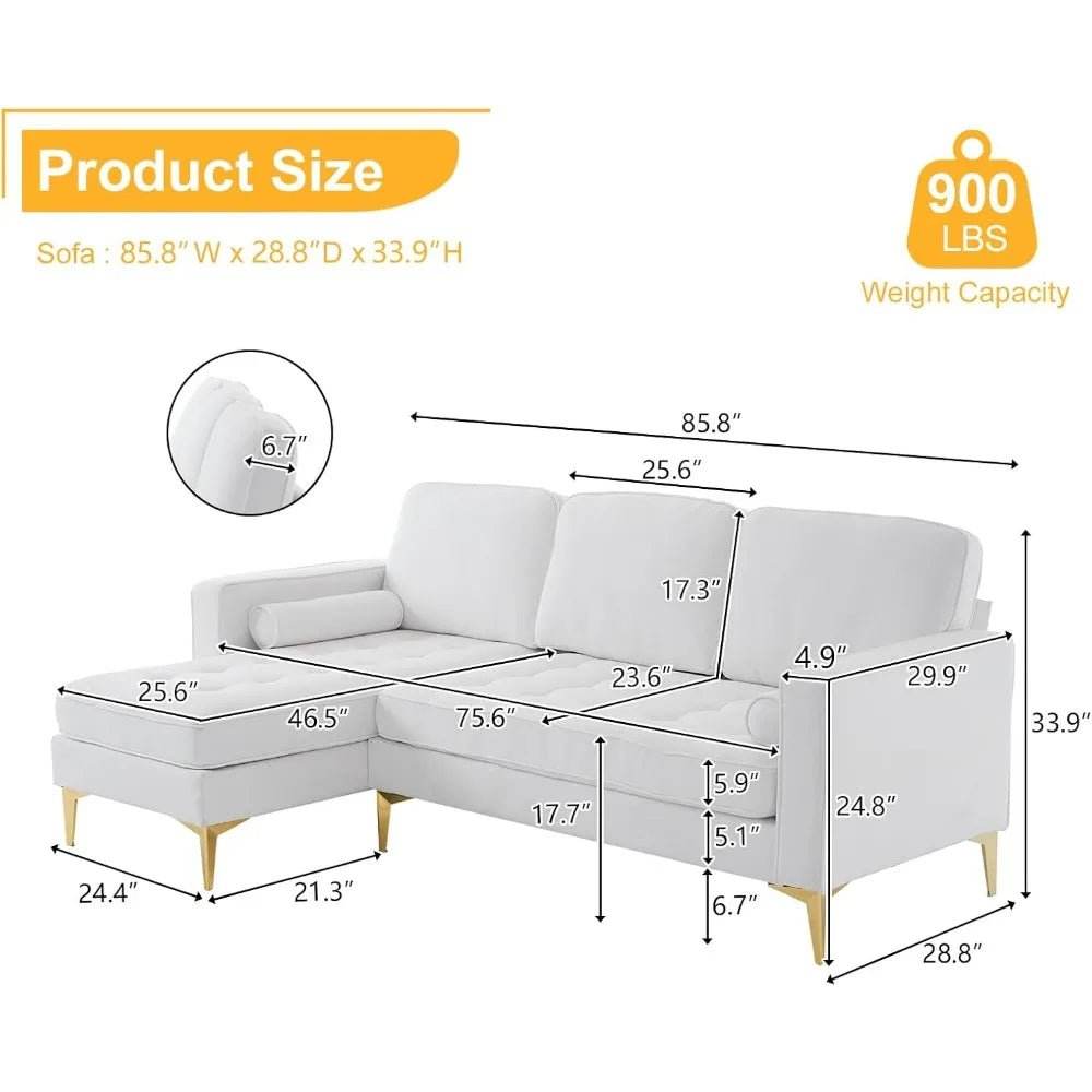 Linen Sectional Futon - Futura’s Studio