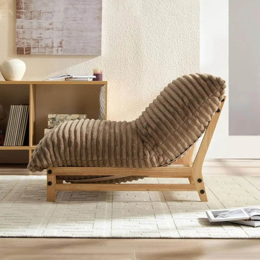 Mid-Century Lounged Corduroy Chair - Futura’s Studio