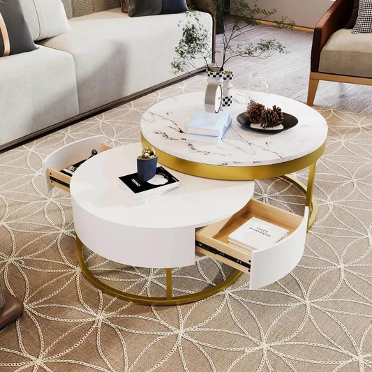 Nesting White Coffee Table - Futura’s Studio