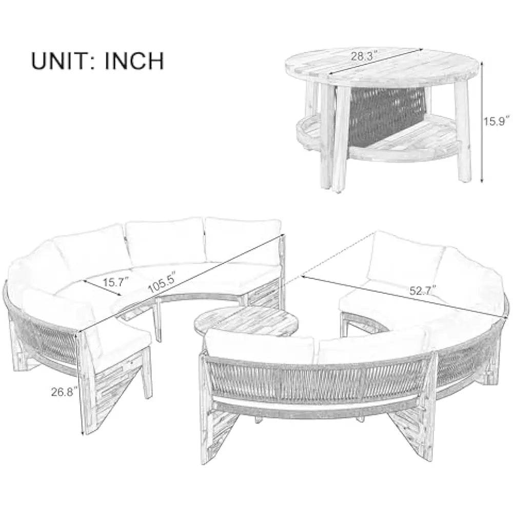 Outdoor Moon Sectional - Futura’s Studio
