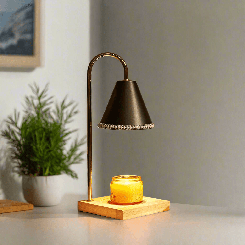 Pearl Candle small table lamps  - Futura's Studio black