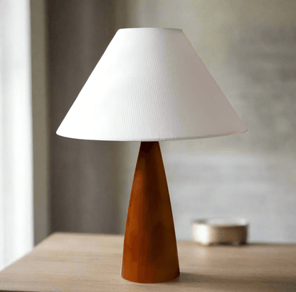 Bauhaus Tower  wood table lamp - Futura's Studio White