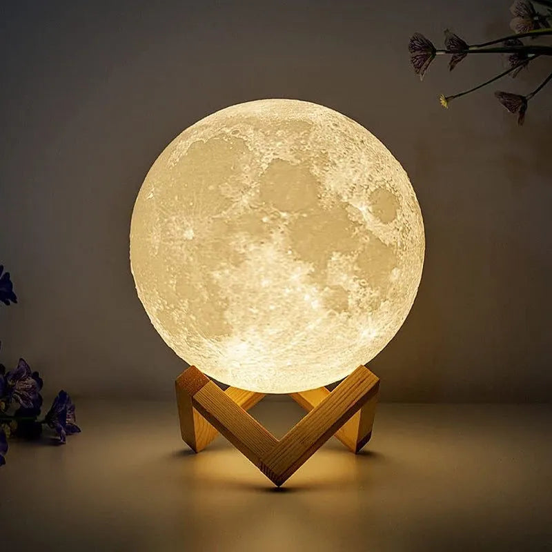 Lunar Night Light - Futura's Studio - Fire Moon -