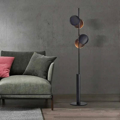 Nordic minimalist floor lamp - Futura's Studio beside sofa