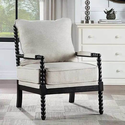 Solari™ – Farmhouse Linen Lounge Chair