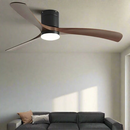 smart ceiling fan with light Remote Control - modern Futura's Studio black
