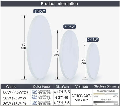 Smart Dimmable LED Ceiling Lamp - Futura's Studio