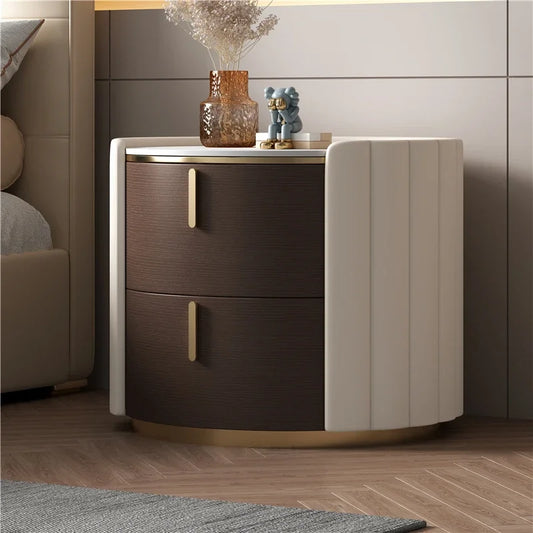 Forma™ – Round Wood Nightstand