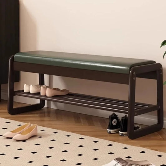 César™ Maple Wood Shoe Bench