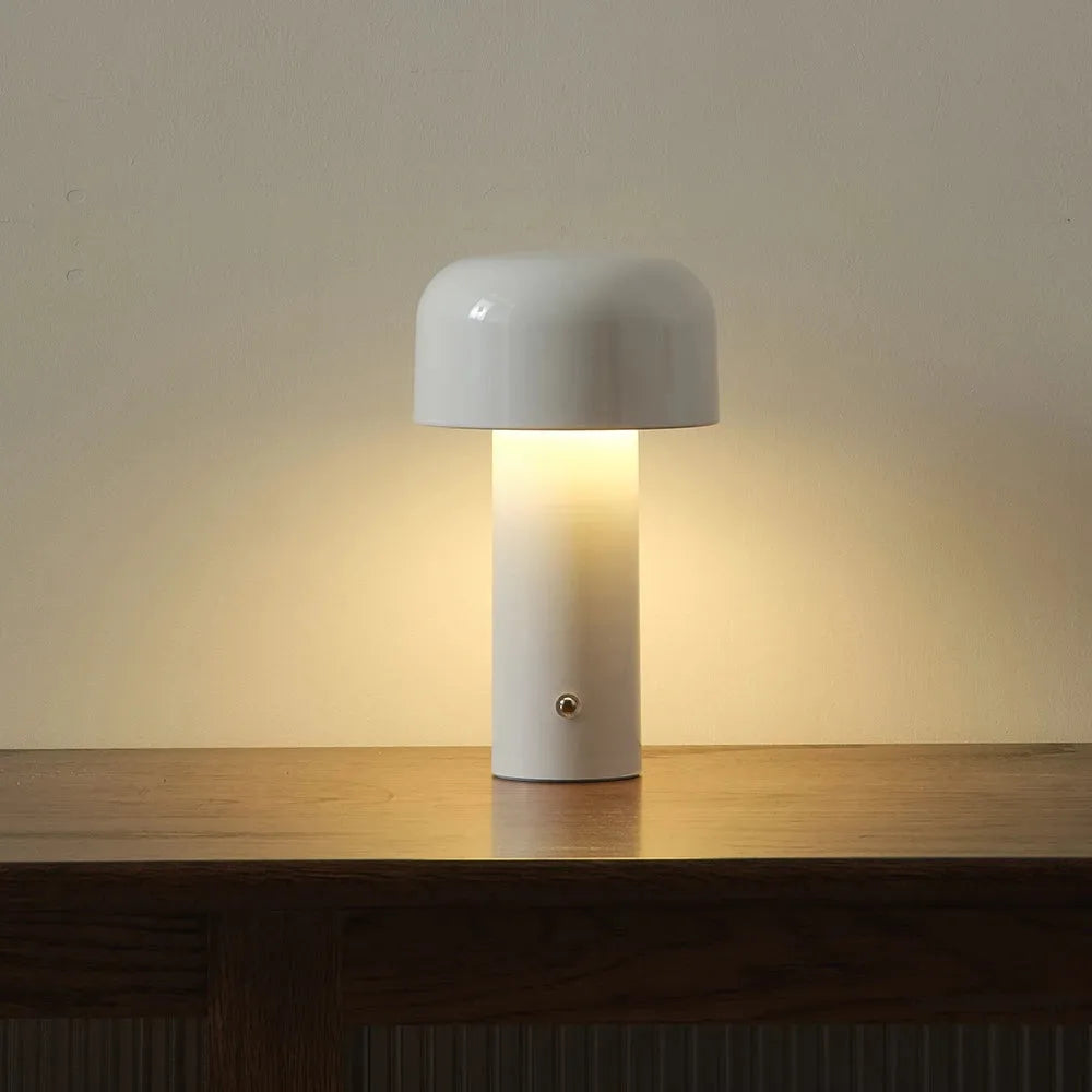 Aluminum Tower Mushroom Lamp - Futura's Studio - Pearl -