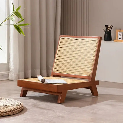 Hinoki™ – Walnut Rattan Lounge Chair