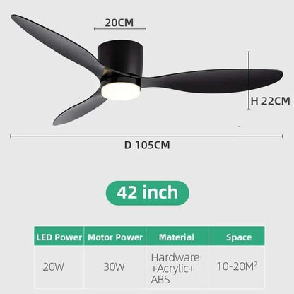 Low Profile Smart Ceiling Fan Light - Futura's Studio