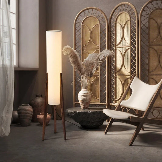 Hinoki™ – Wabi-Sabi Solid Wood Floor Lamp