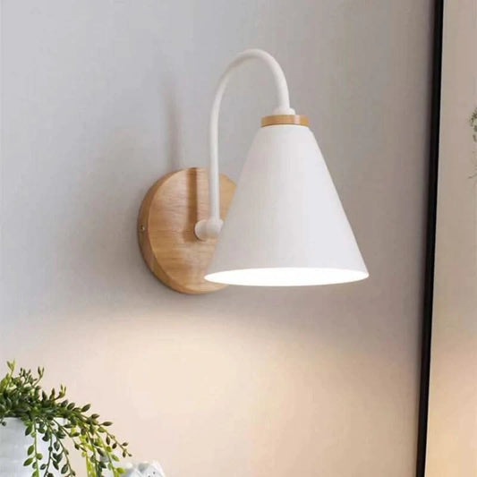 Nordic Macaron Solid Wood Wall Lamp - Futura's Studio