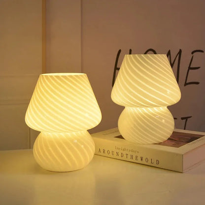 Swiss Blown Glass Lamp - Futura's Studio - Butter -