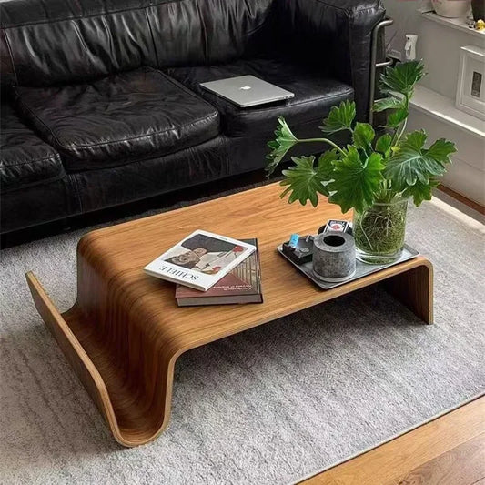 Solari™ – Curved Wood Tea Table