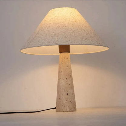 Travertine minimalist table lamp  - Futura's Studio 