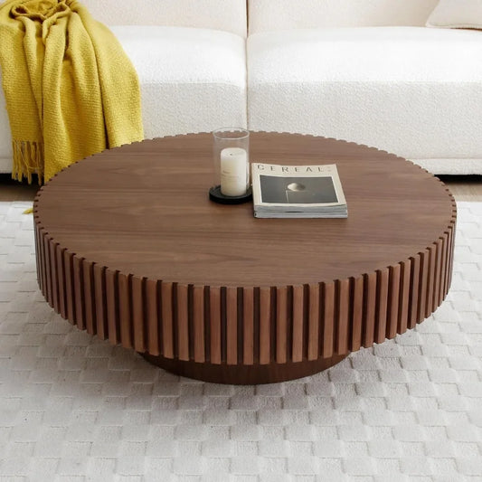 Forma™ – Walnut Pedestal Coffee Table