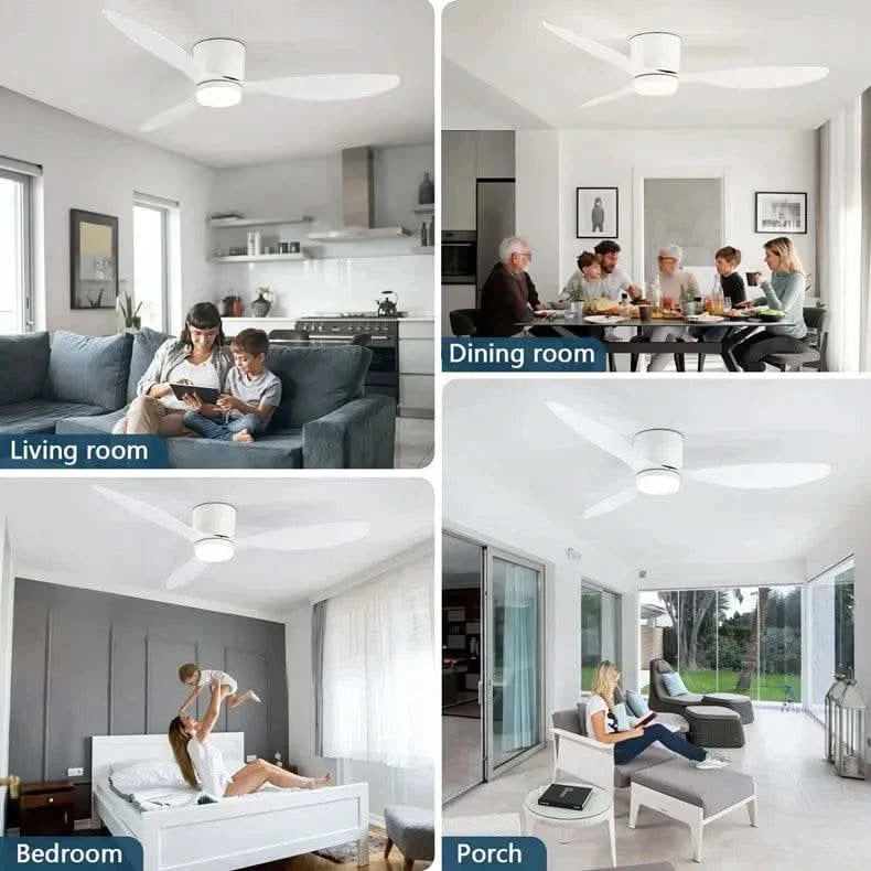 smart ceiling fan with light - Futura's Studio every room