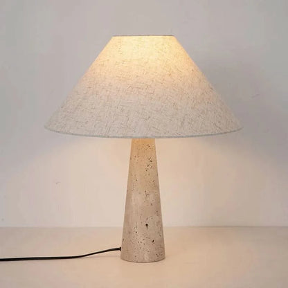Travertine minimalist table lamp  - Futura's Studio main