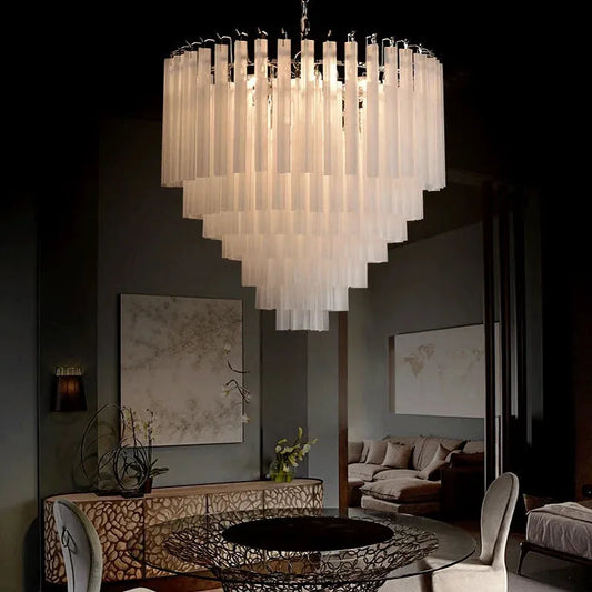 Modern Frosted Glass Chandelier - Futura's Studio - Cool -