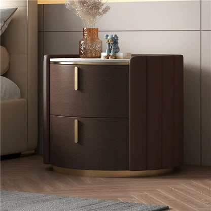 Forma™ – Round Wood Nightstand