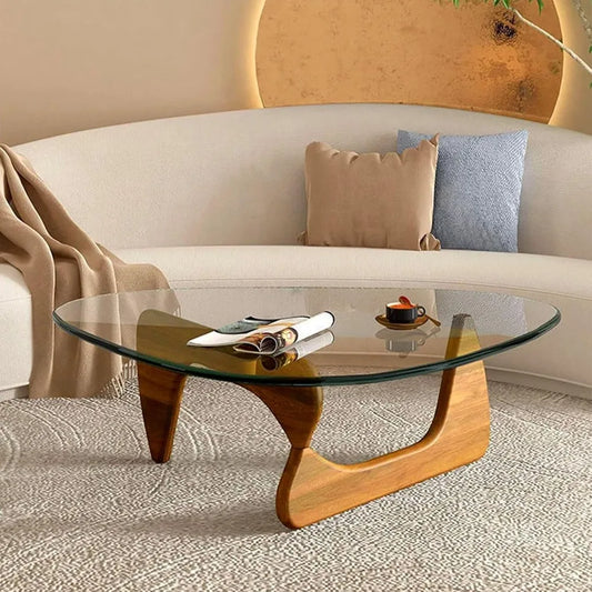 Kōra™ – Geometric Glass Tea Table