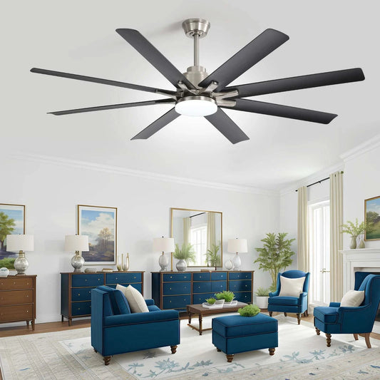 Smart 66” LED Ceiling Fan with App & Remote Control - Futura's Studio