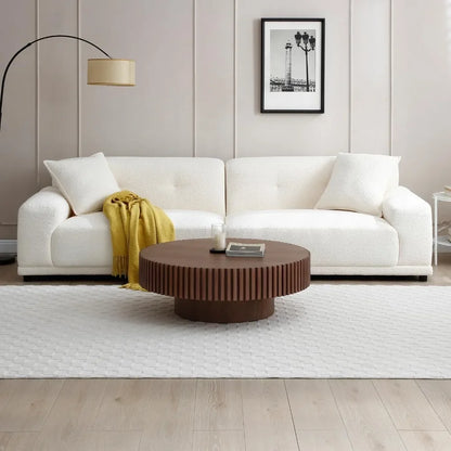 Forma™ – Walnut Pedestal Coffee Table