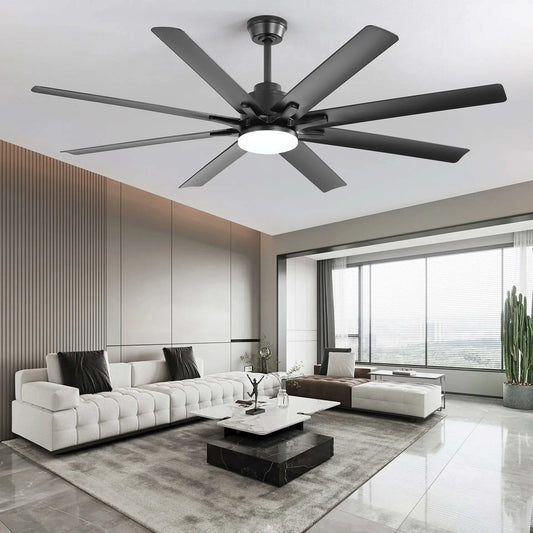 Smart 66” LED Ceiling Fan with App & Remote Control - Futura's Studio