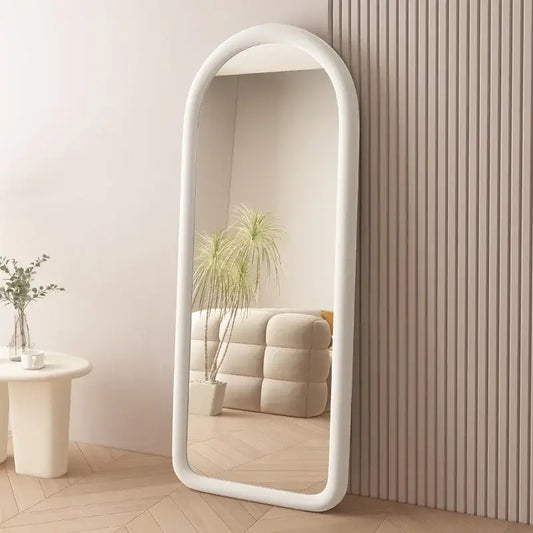 Velora™ – Cream Standing Vanity Mirror